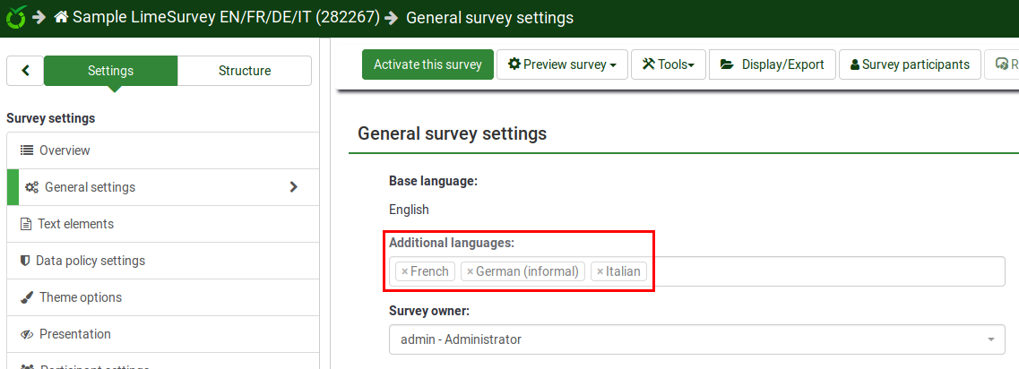 Multilinguar survey - add additional language.png